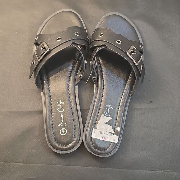 BRAND NEW JESSICA CARLYLE WOMENS STRAPPY DOME-STUD EMBELLISHED SANDAL - Picture 5 of 14